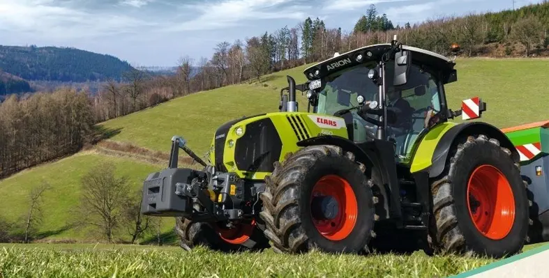 CLAAS tractor on field