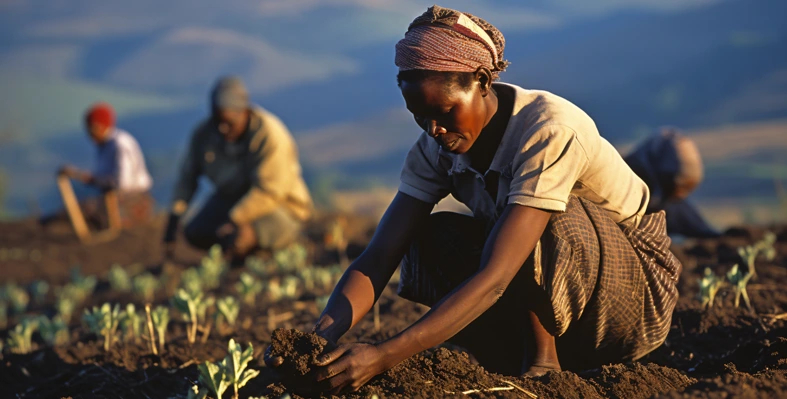 african field workers